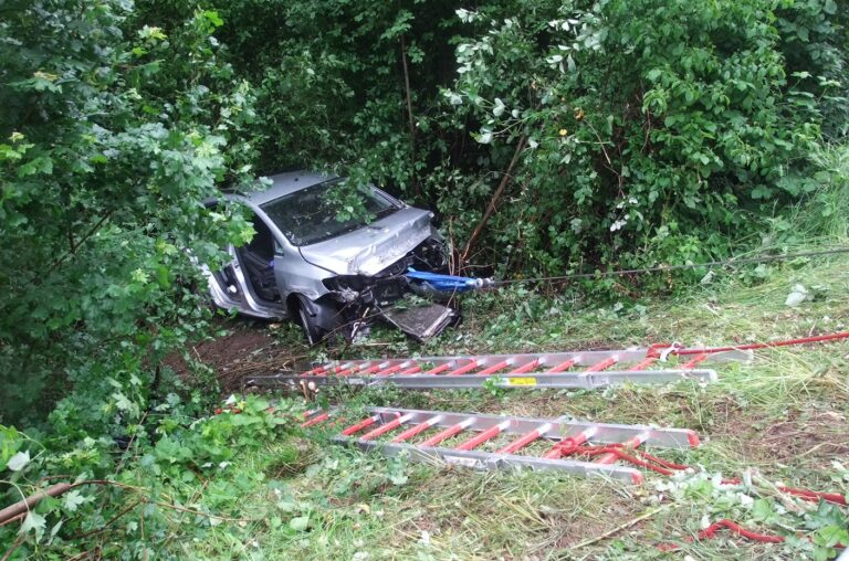 Schwerer Unfall in Höhe des Bockenauer Steinbruchs