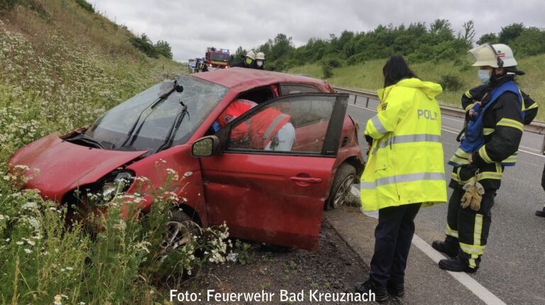 Nach Unfall: B41 war für eine Stunde voll gesperrt