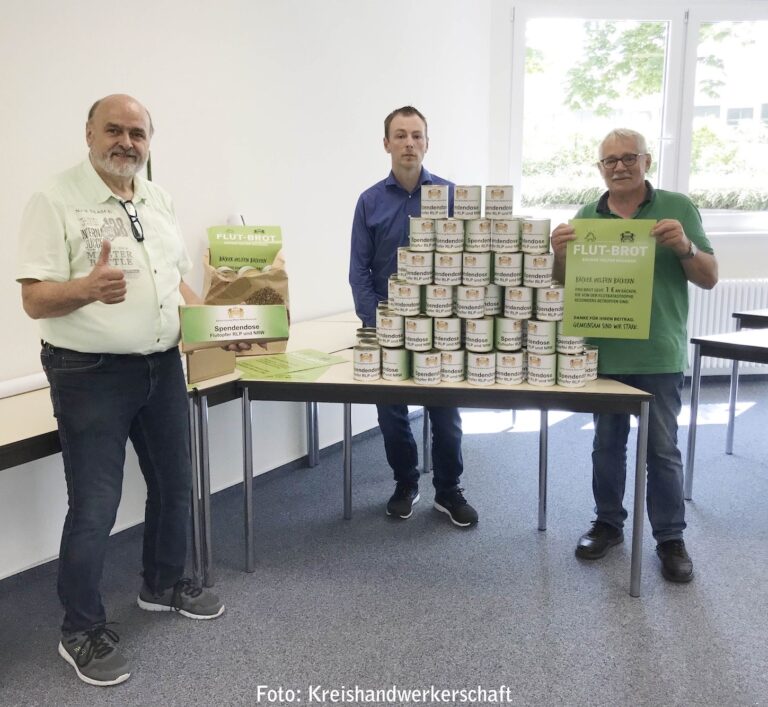 Flutkatastrophe: „Bäcker helfen Bäckern“ mit dem Erlös des verkauften Flut-Brot