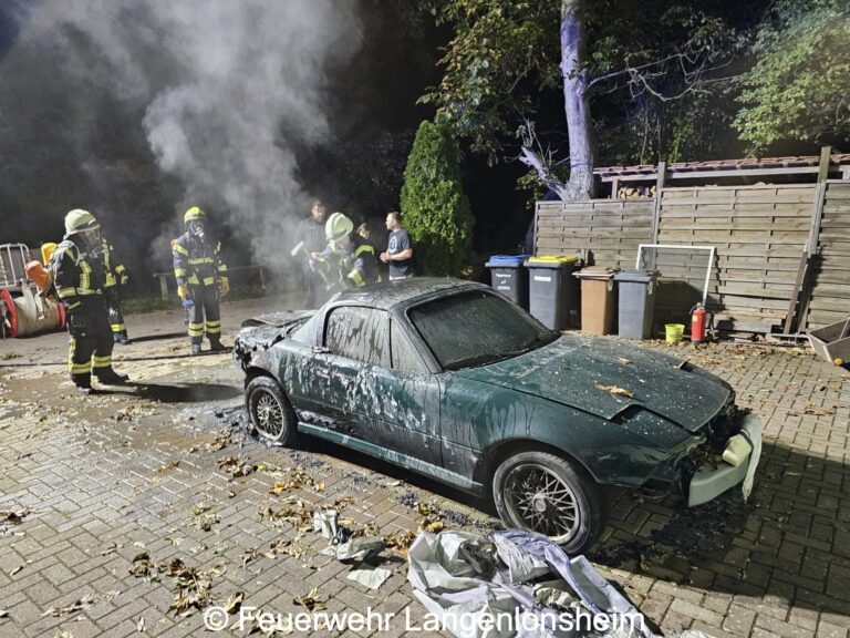 Brandstiftungen nicht ausgeschlossen: Drei Brandeinsätze in der Nacht für die Langenlonsheimer Feuerwehr